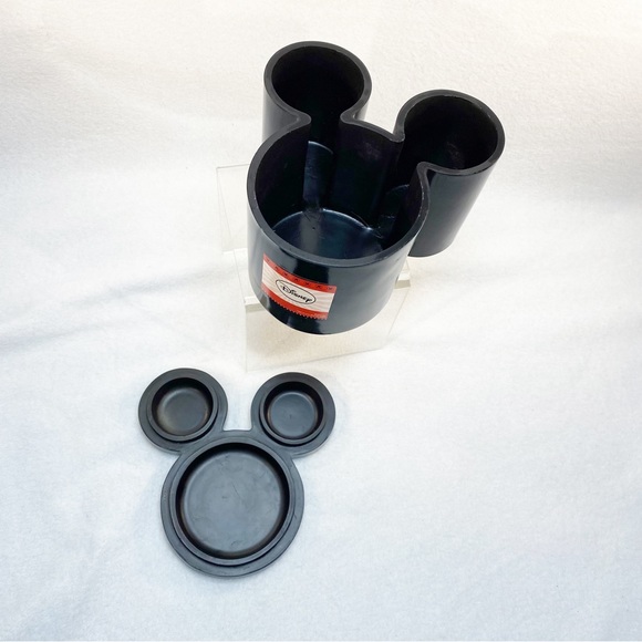 DISNEY Mickey Mouse Iconic Headshape Trinket Cotton Jar Bathroom Accessory - Picture 5 of 9
